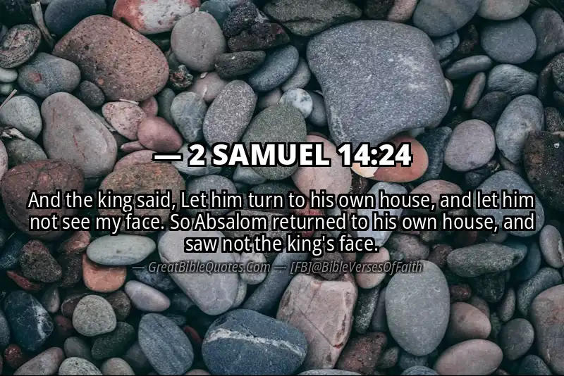 2 SAMUEL 14:24 Verse