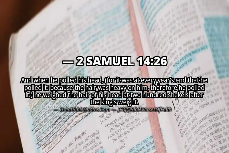 2 SAMUEL 14:26 Verse