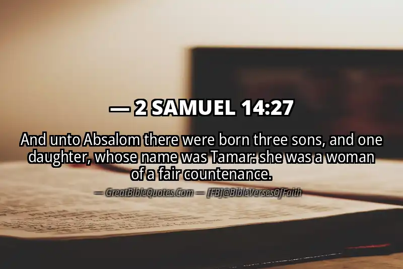 2 SAMUEL 14:27 Verse