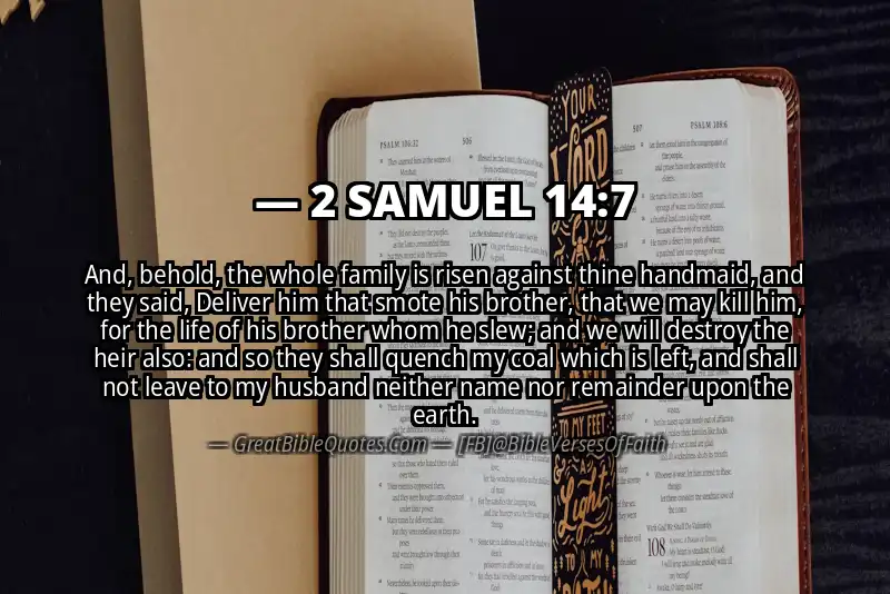 2 SAMUEL 14:7 Verse