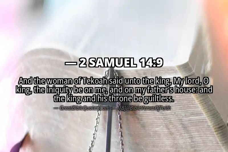 2 SAMUEL 14:9 Verse Image