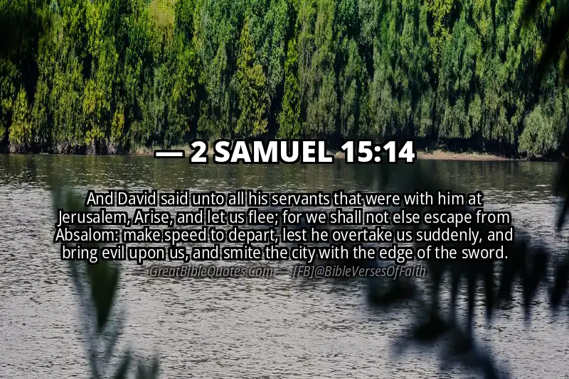 2 SAMUEL 15:14 Verse