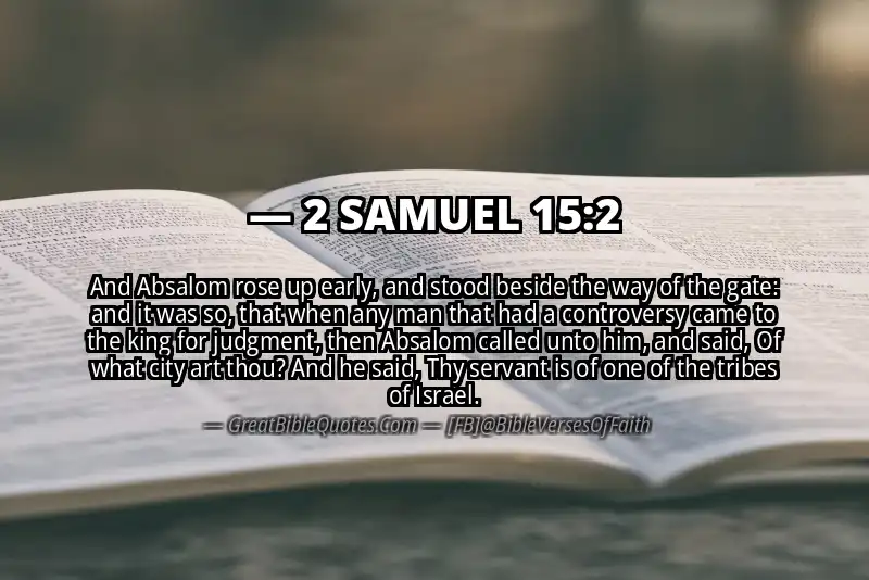2 SAMUEL 15:2 Verse