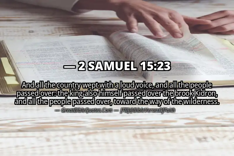 2 SAMUEL 15:23 Verse