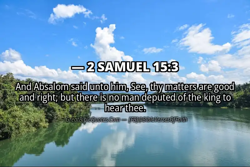 2 SAMUEL 15:3 Verse