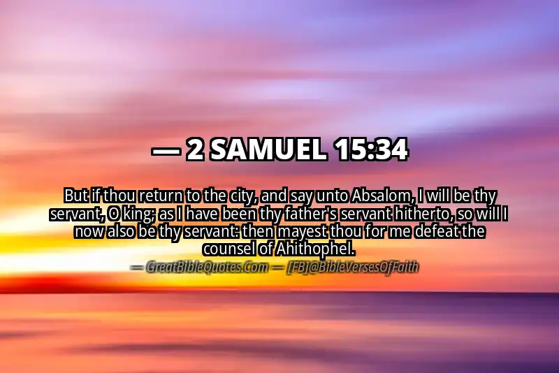 2 SAMUEL 15:34 Verse
