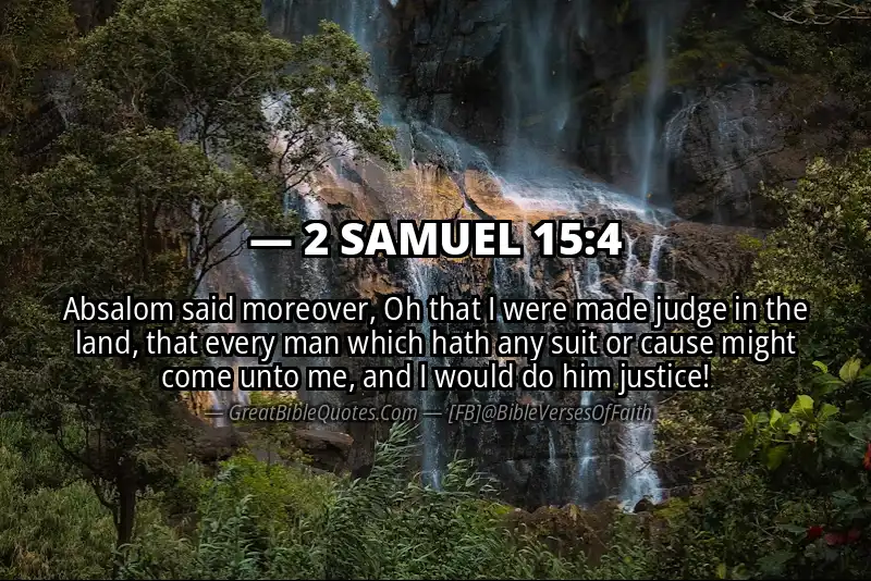 2 SAMUEL 15:4 Verse
