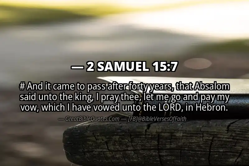 2 SAMUEL 15:7 Verse