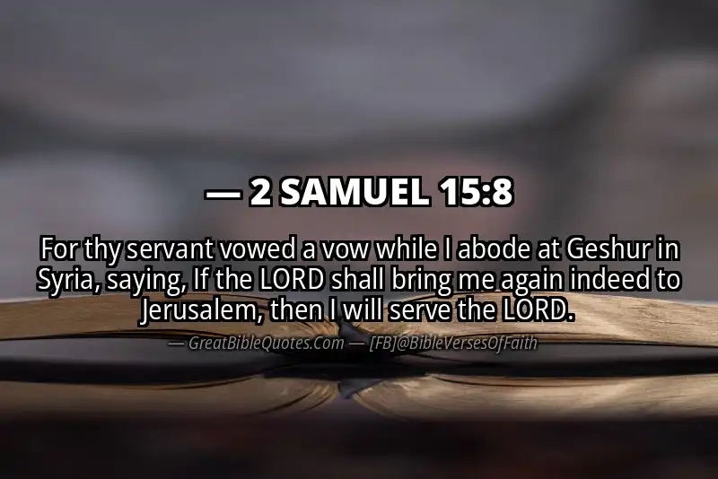 2 SAMUEL 15:8 Verse