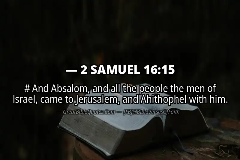 2 SAMUEL 16:15 Verse