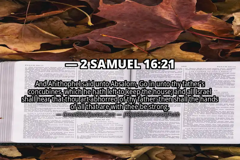 2 SAMUEL 16:21 Verse
