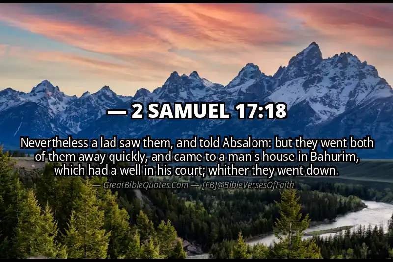 2 SAMUEL 17:18 Verse