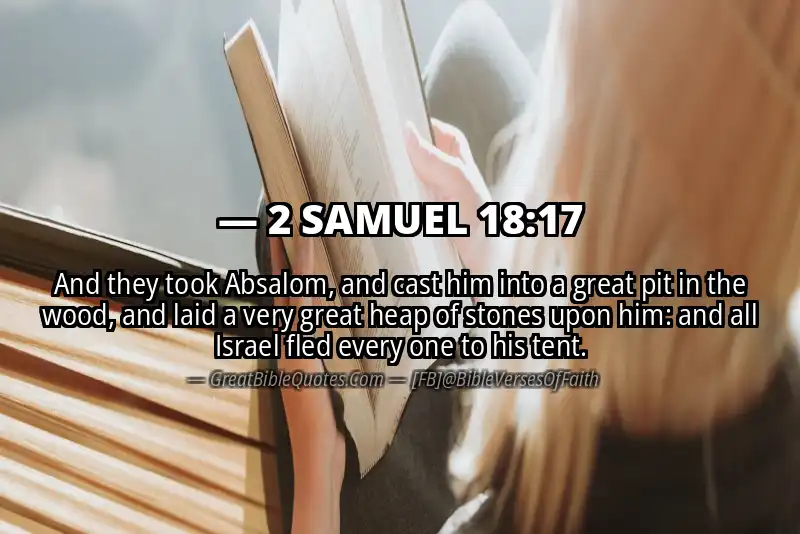 2 SAMUEL 18:17 Verse Image
