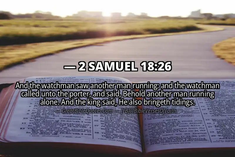 2 SAMUEL 18:26 Verse