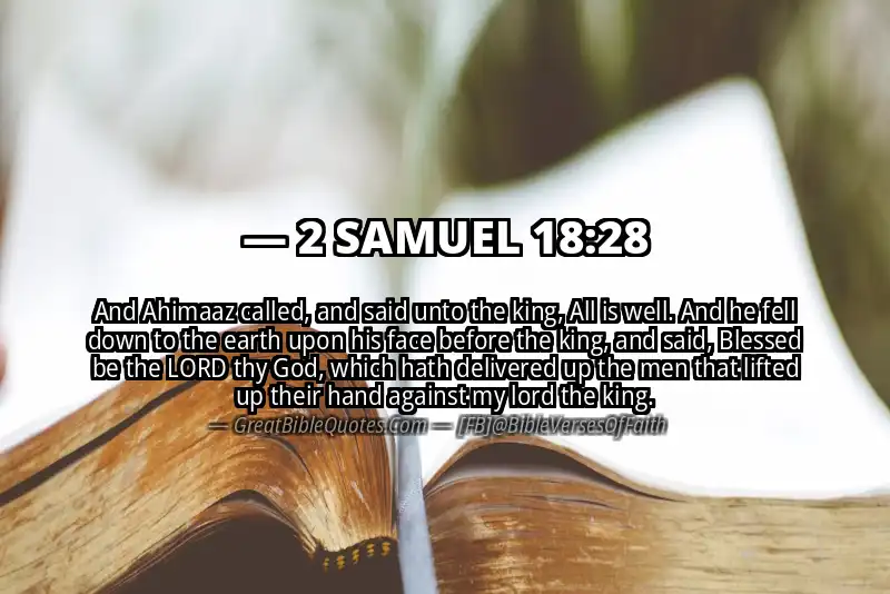 2 SAMUEL 18:28 Verse