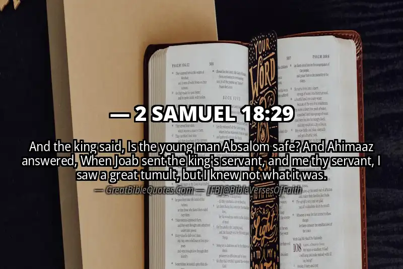 2 SAMUEL 18:29 Verse