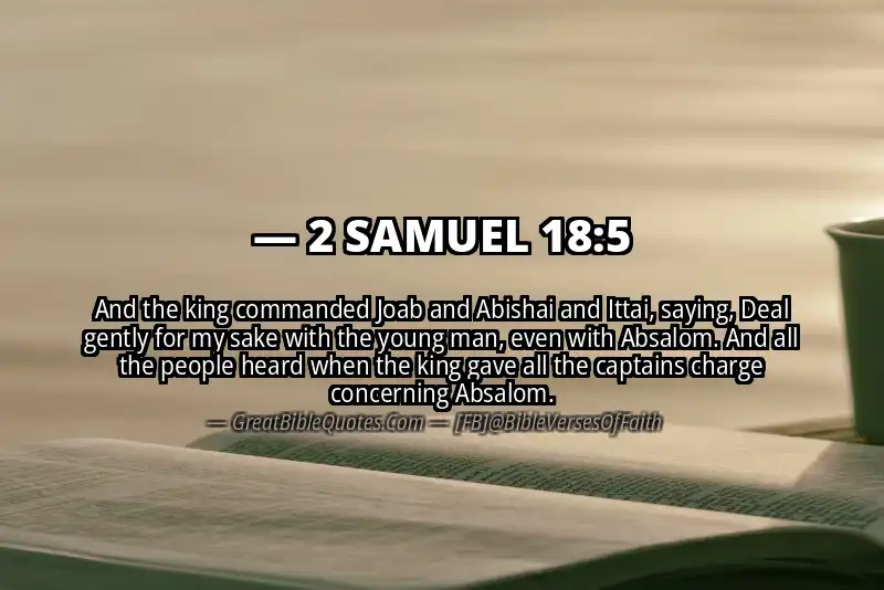 2 SAMUEL 18:5 Verse Image