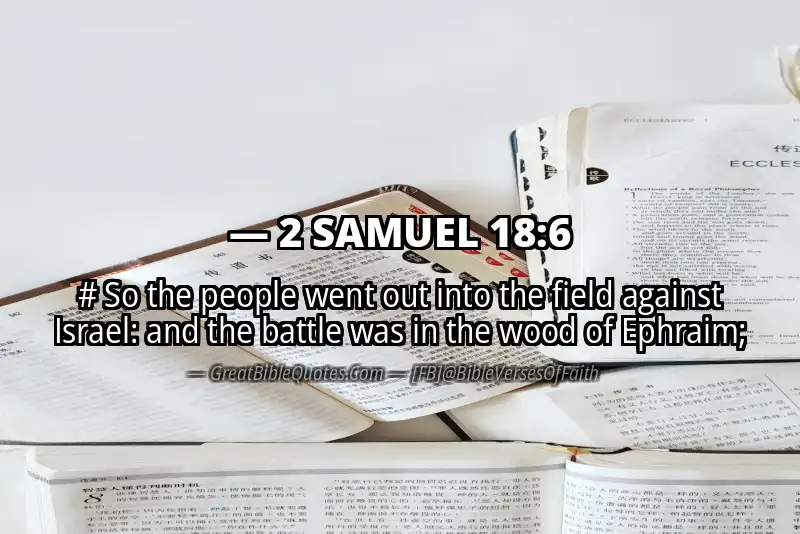 2 SAMUEL 18:6 Verse Image