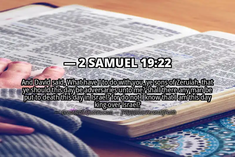 2 SAMUEL 19:22 Verse