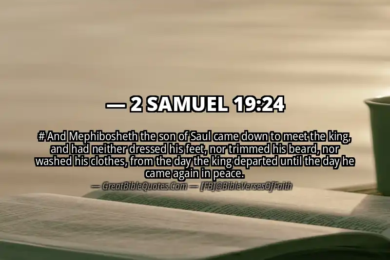 2 SAMUEL 19:24 Verse