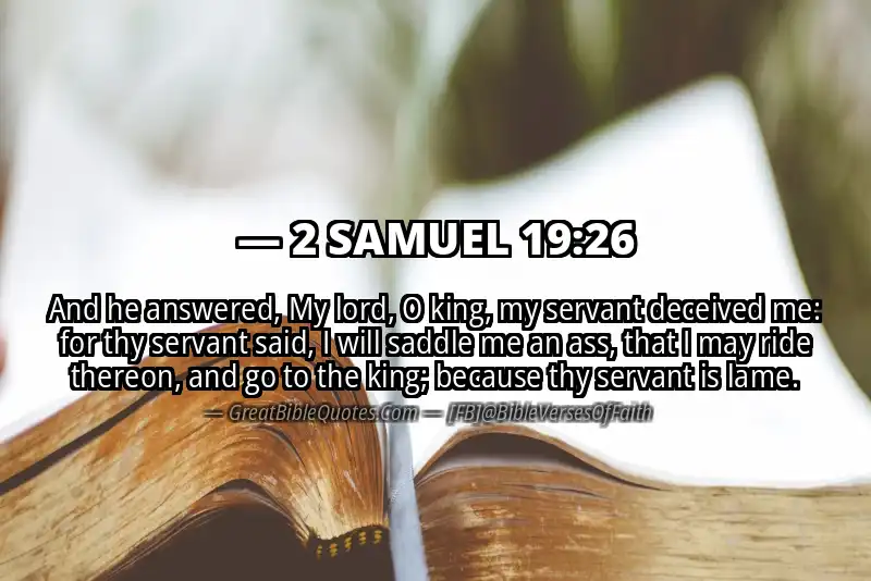 2 SAMUEL 19:26 Verse