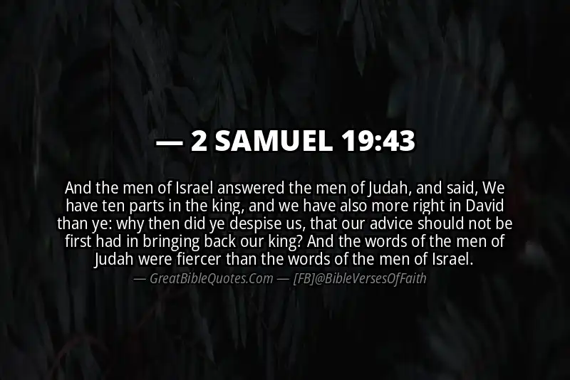 2 SAMUEL 19:43 Verse