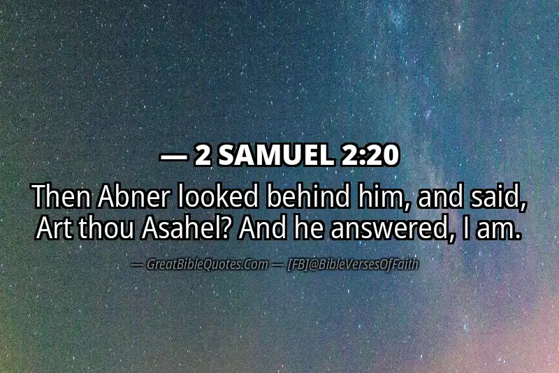 2 SAMUEL 2:20 Verse Image