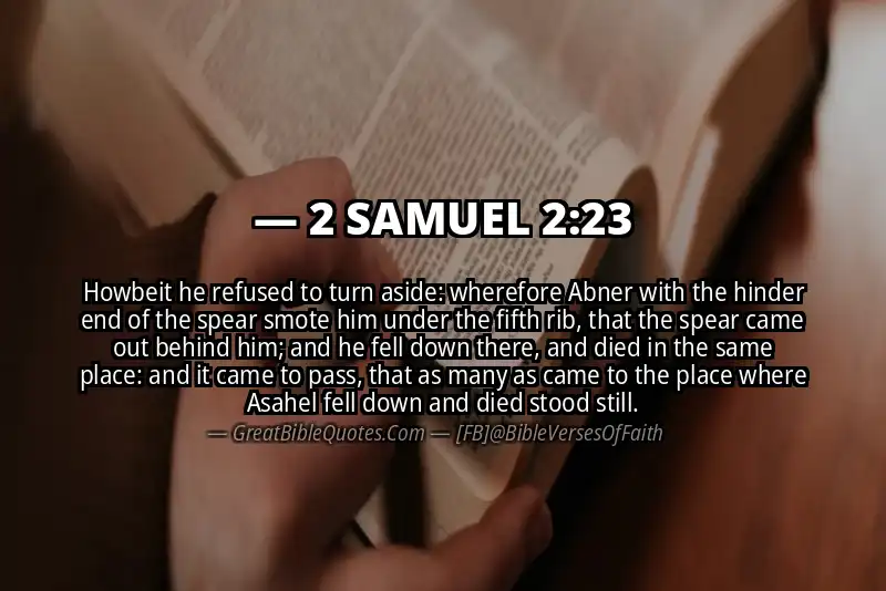 Bible verse: 2 SAMUEL 2:23 Image