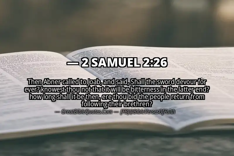 2 SAMUEL 2:26 Verse