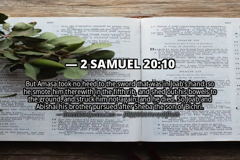 2 SAMUEL 20:10 Verse