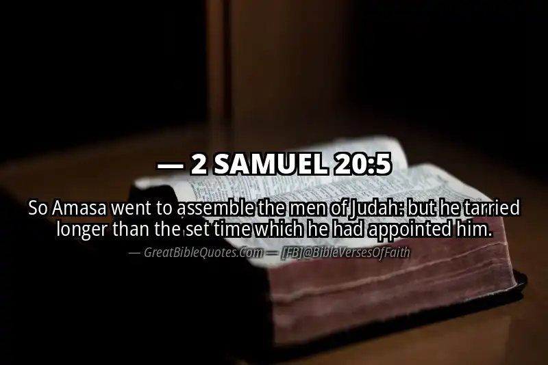 2 SAMUEL 20:5 Verse