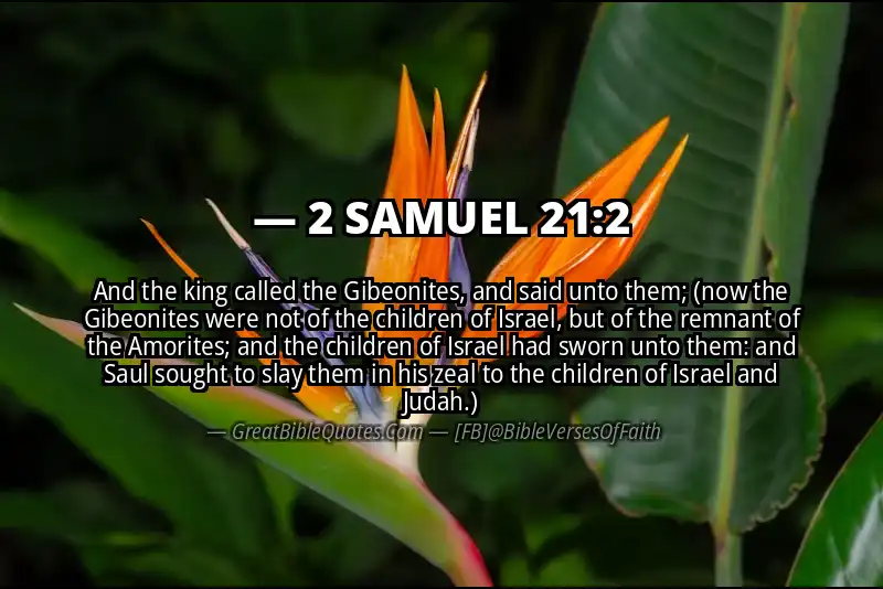2 SAMUEL 21:2 Verse