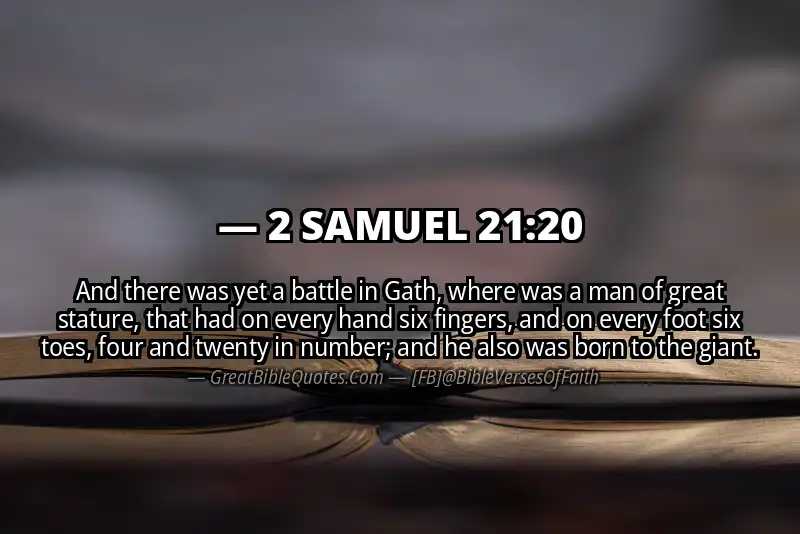2 SAMUEL 21:20 Verse