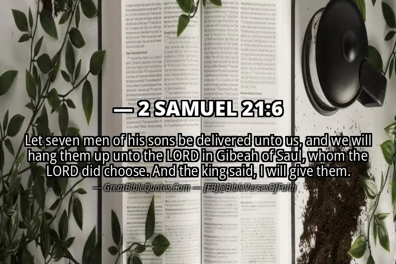 2 SAMUEL 21:6 Verse