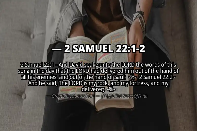 Image for 2 SAMUEL 22:1-2 Bible verse