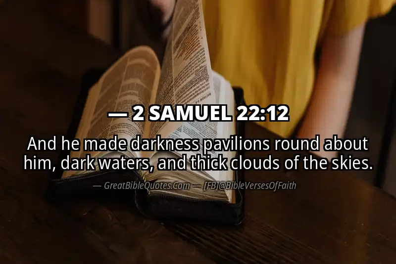 2 SAMUEL 22:12 Verse