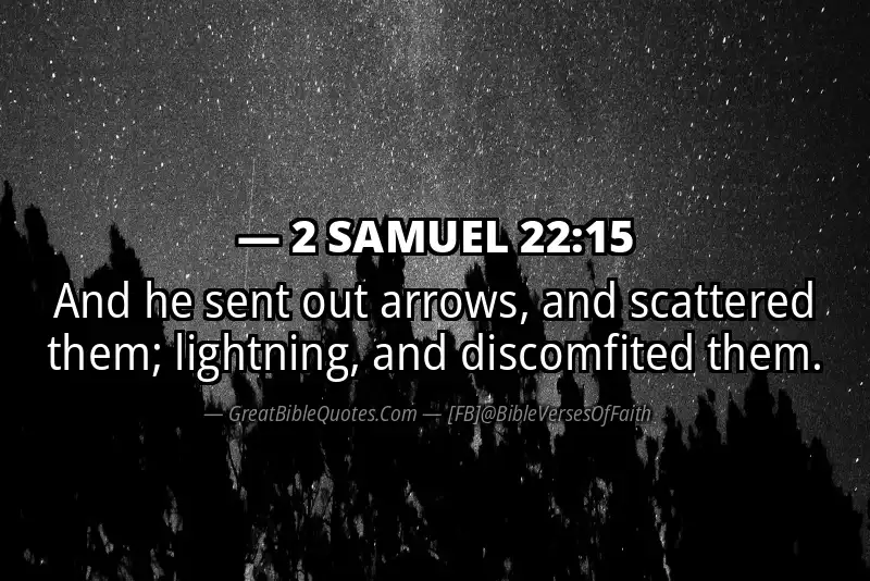2 SAMUEL 22:15 Verse