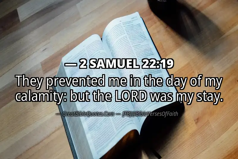 2 SAMUEL 22:19 Verse