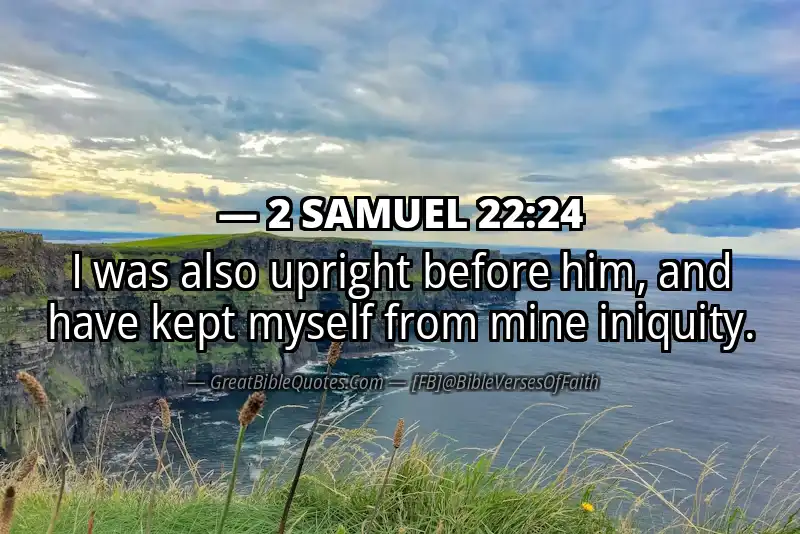 2 SAMUEL 22:24 Verse