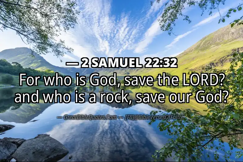 2 SAMUEL 22:32 Verse