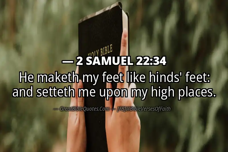 2 SAMUEL 22:34 Verse