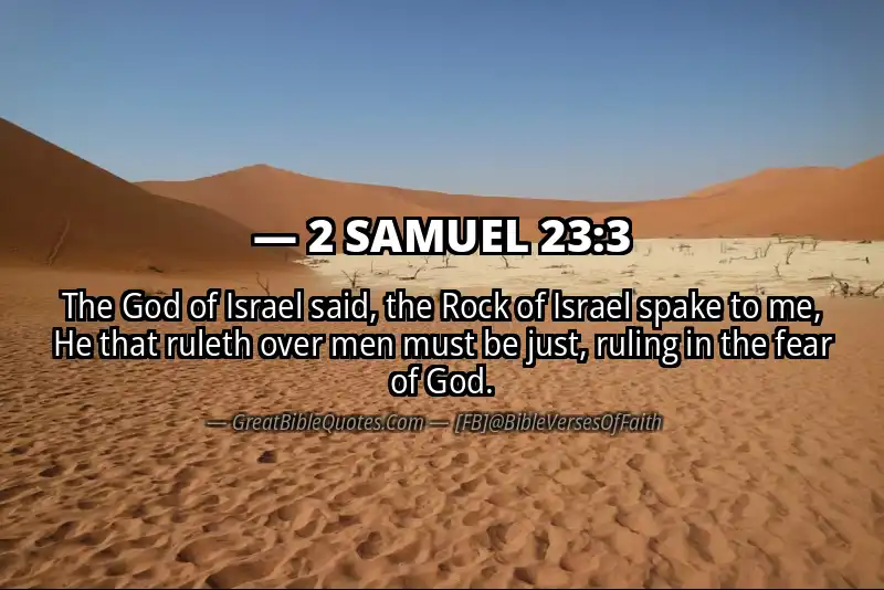 2 SAMUEL 23:3 Verse Image