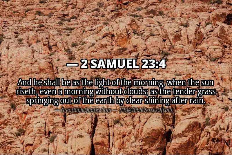 2 SAMUEL 23:4 Verse