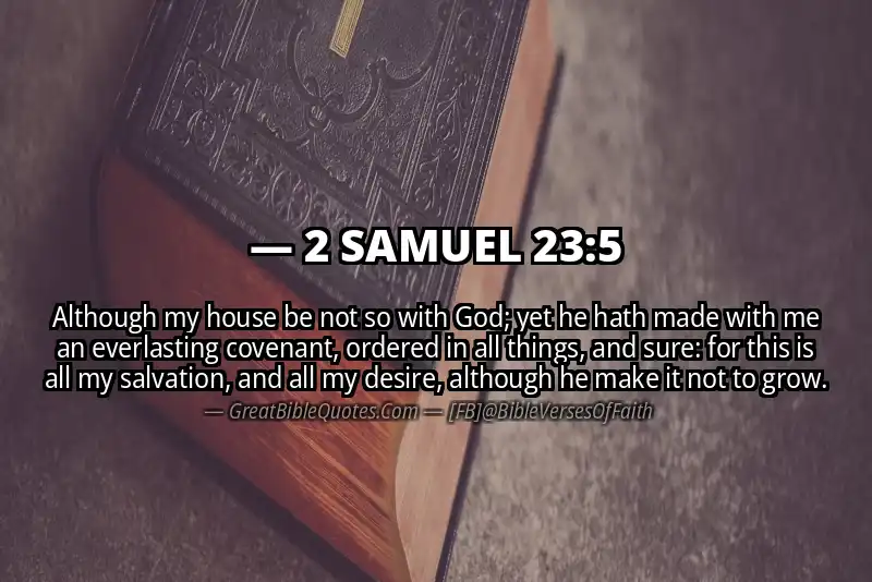 2 SAMUEL 23:5 Verse