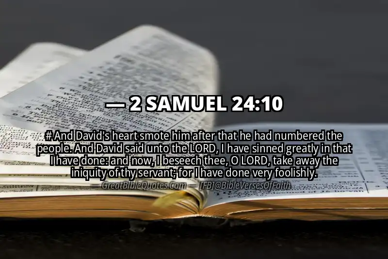 2 SAMUEL 24:10 Verse
