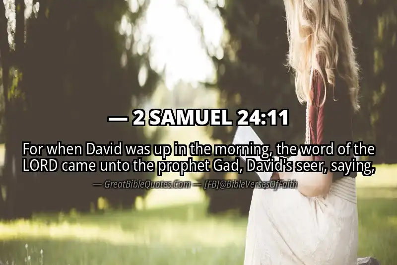2 SAMUEL 24:11 Verse
