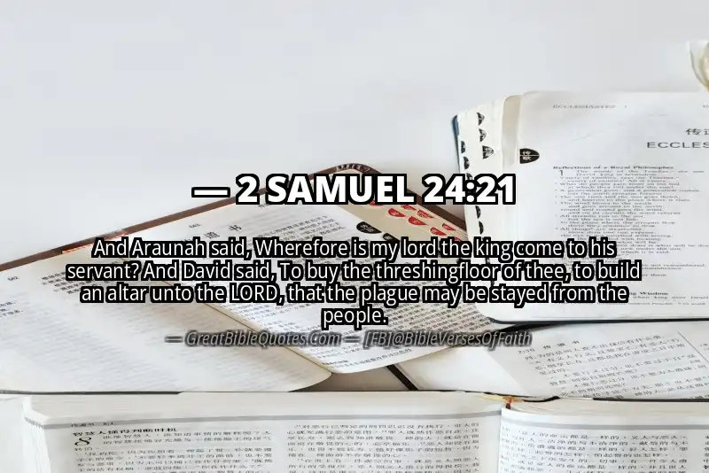 2 SAMUEL 24:21 Verse