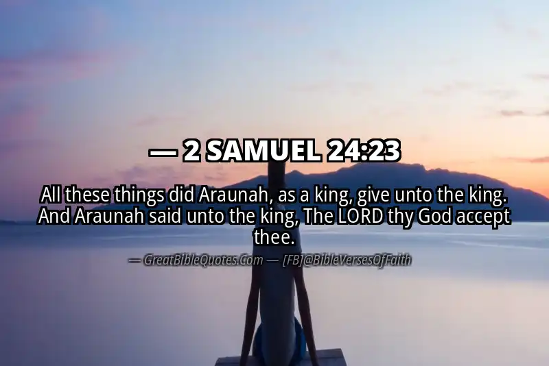 2 SAMUEL 24:23 Verse
