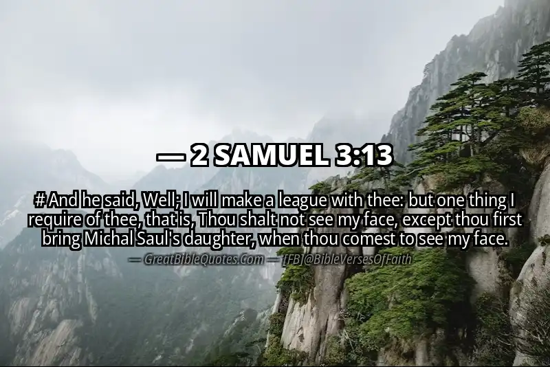 2 SAMUEL 3:13 Verse