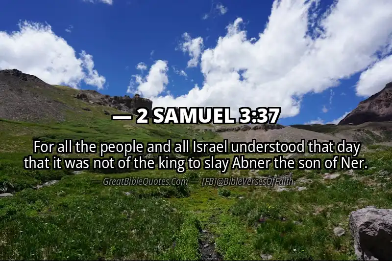 2 SAMUEL 3:37 Verse
